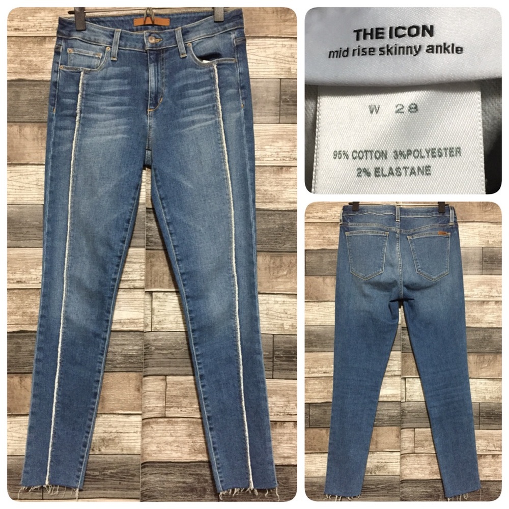 Joes Jeans The Icon Mid Rise Skinny Ankle Jeans Women’s 28 Blue (Inseam 27.5)